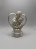 Father & Daughters Heart Sculpture