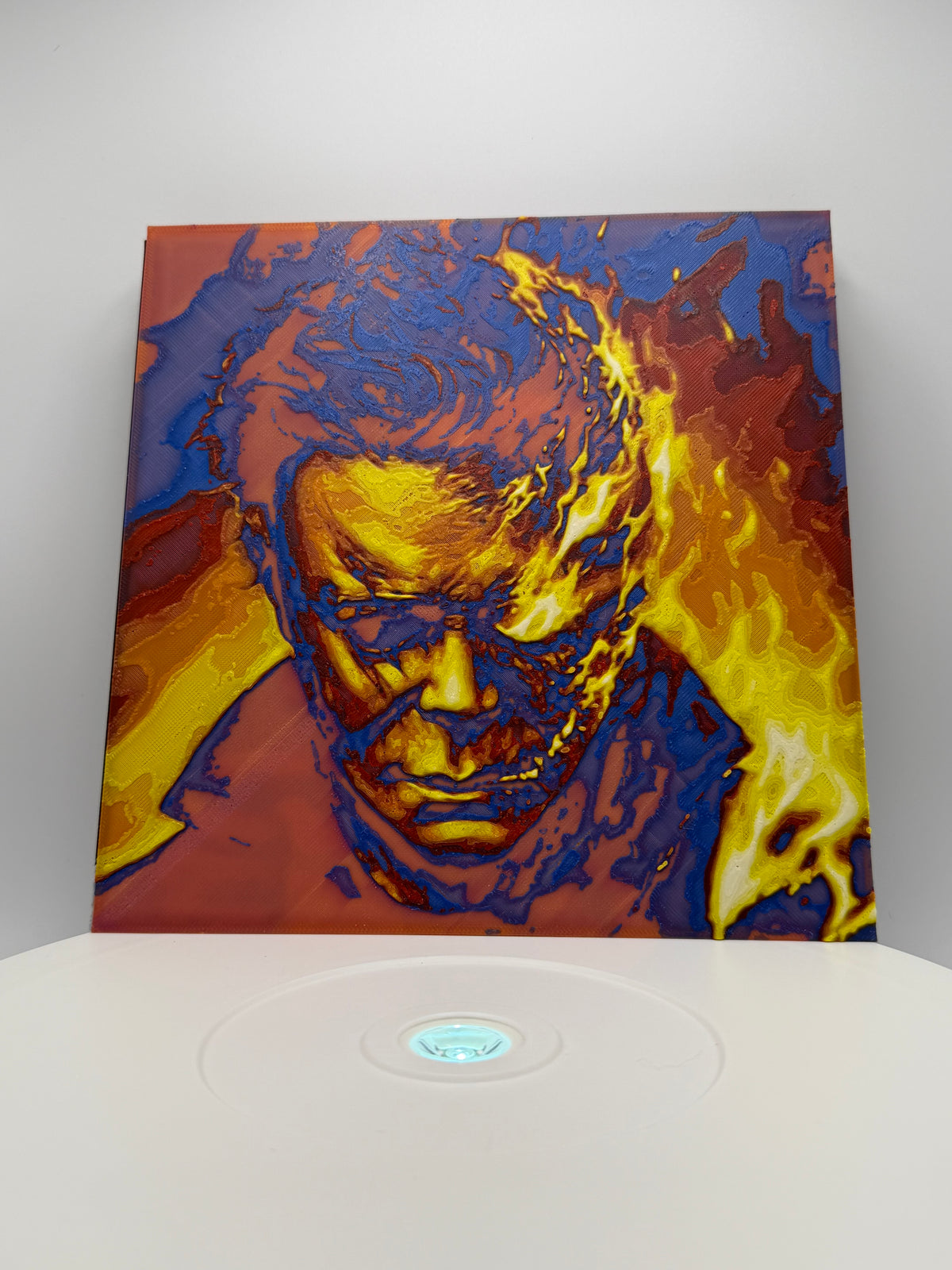 Michael Myers Fire Portrait HueForge Art – Halloween