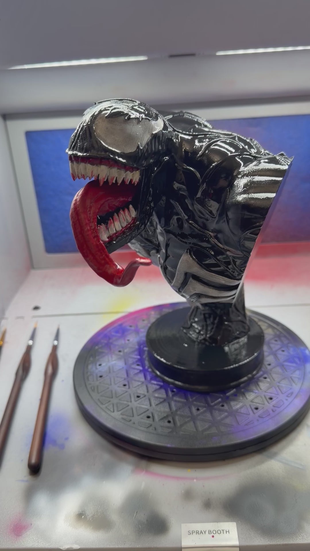 Symbiote Monster Bust – 10" Hand Painted